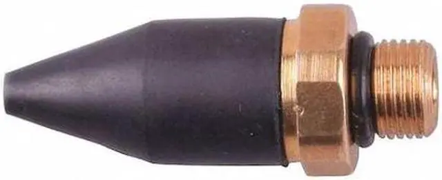 Main image of SPEEDAIRE 22YK67 Air Gun Nozzle,1/8 MNPT In,Rubber/Brass