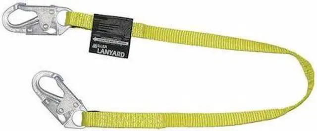 Alt view image 2 of 2 - HONEYWELL MILLER 213WLS-Z7/4FTYL Positioning/Restraint Lanyard, 4 ft. Length,