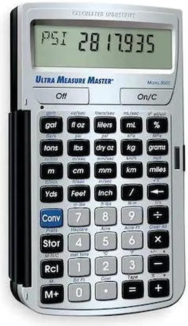 Alt view image 3 of 20 - Construction Calculator,7.0x1.0x5.0 In CALCULATED INDUSTRIES 8025