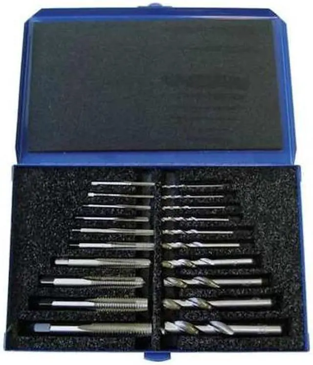 Main image of CHICAGO-LATROBE 12910 Drill And Hand Tap Set,4-40-1/2-12,20 Pc