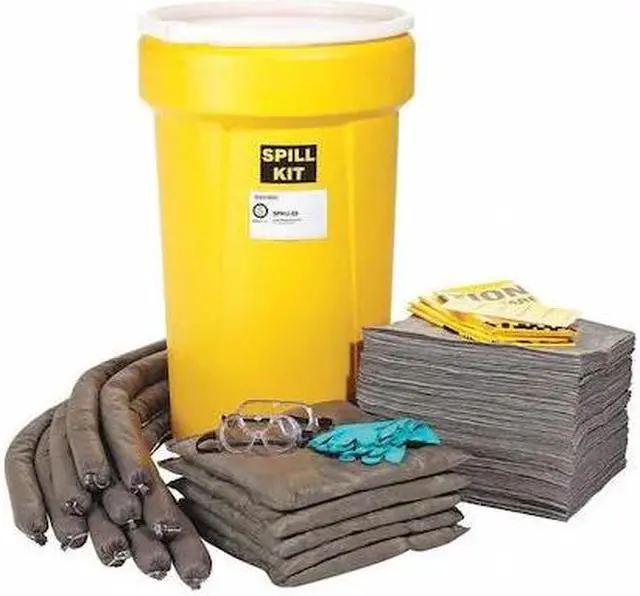 Alt view image 2 of 2 - SPILLTECH SPKU-55 Spill Kit, 52 Gallon Volume Absorbed per Kit, 55 Gallon