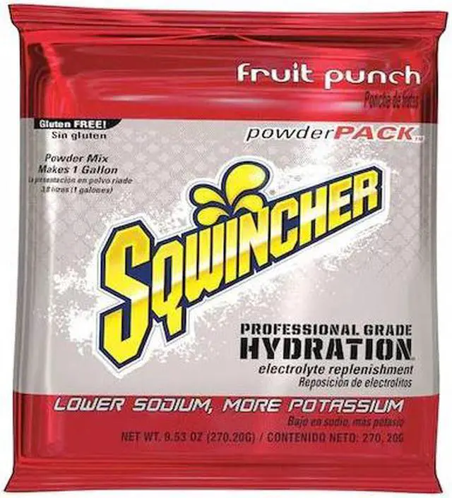 Main image of Sqwincher Sports Drink Mix, Powder Concentrate, Regular, 20 Package Quantity