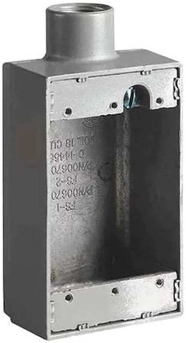 Alt view image 2 of 2 - HUBBELL KILLARK FS-1 Weatherproof Electrical Box, 18 cu in, FS Box Type, 1