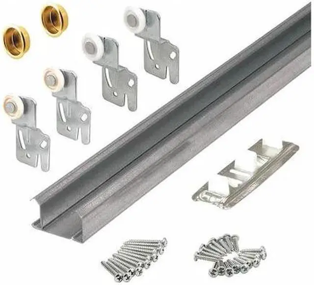 Main image of PRIMELINE TOOLS 161793 Bypass Closet Track Kit, 72 in., 2-Door Hardware,