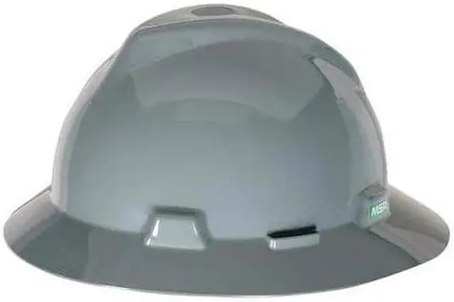 Alt view image 4 of 5 - MSA 475367 Hard Hat,FullBrim,Gray