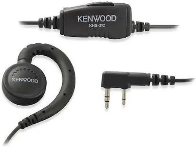 Alt view image 4 of 4 - Ear Loop Earpiece,Plstc/Metal,38inL Cord KENWOOD KHS-31C