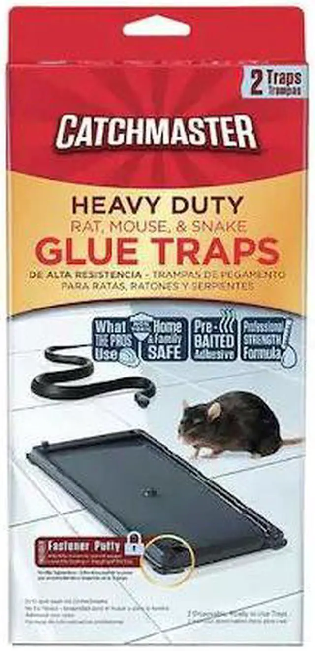 Alt view image 2 of 6 - CATCHMASTER 404SD Heavy Duty Rat, Mouse & Snake Glue Trap, 5-1/4 in W x 1/4 in