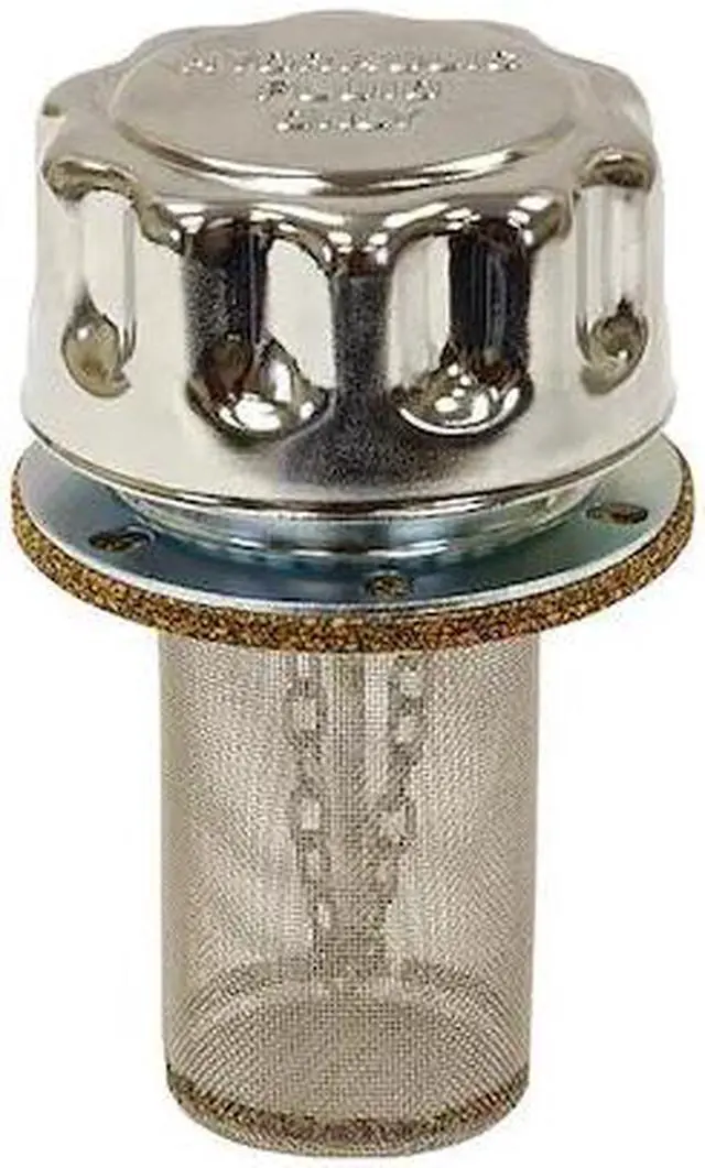 Main image of BUYERS PRODUCTS TFA005715 Chrome Filler-Strainer Breather Cap Assembly