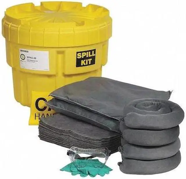 Alt view image 2 of 2 - SPILLTECH SPKU-20 Spill Kit, 16 gal Volume Absorbed per Kit, 20 gal Capacity,