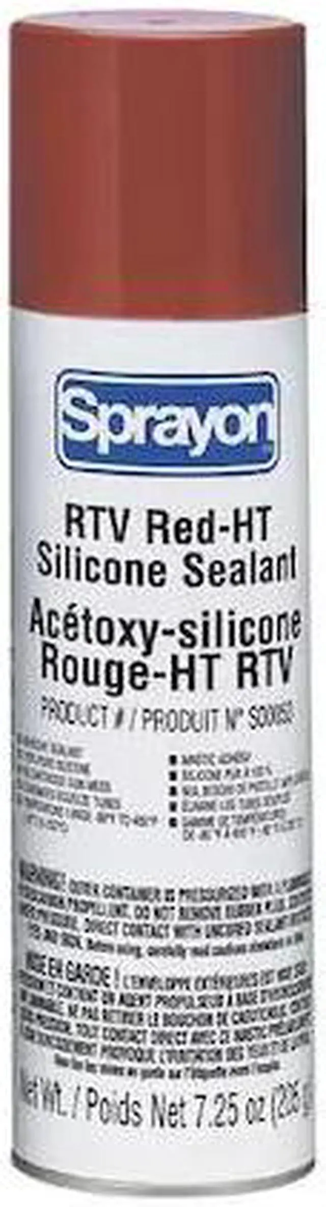 Alt view image 3 of 3 - SPRAYON S00050000 Silicone Sealant, 8 oz, Red, Temp Range 80 to 450 Degrees F