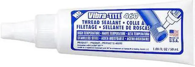 Alt view image 3 of 3 - VIBRA-TITE THREAD SEALANT HIGH TEMP/ STAINLESS STEEL 50ML