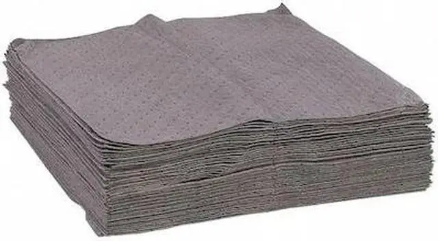 Main image of SPILLTECH GPKB50H Sorbent Pad, 45 gal, 30 in x 30 in, Universal, Gray, 50 PK