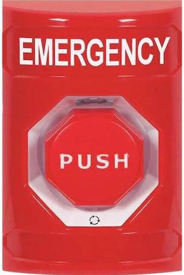 Alt view image 2 of 3 - Safety Technology International Emergency Push Button Polycarbonate SS2009EM-EN