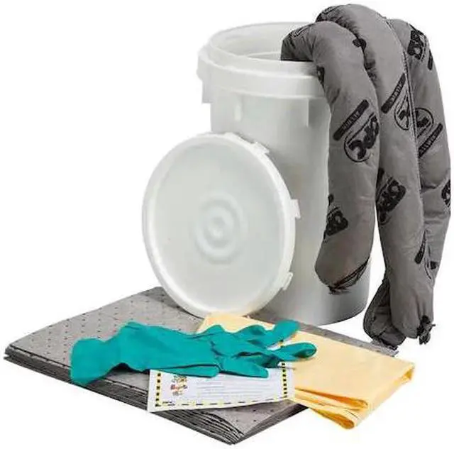 Alt view image 2 of 7 - BRADY SKA-BKT Spill Kit, 9 gal Volume Absorbed per Kit, 6 1/2 gal Capacity,