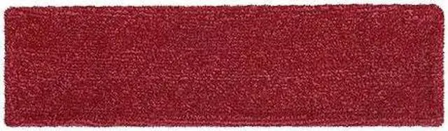 Main image of RUBBERMAID COMMERCIAL 2132423 Flat Mop Pad, Clip-On Connection, Red, Microfiber
