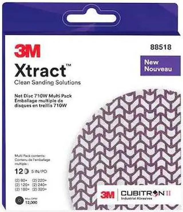 Main image of 3M CUBITRON 7100288313 Hook-and-Loop Sanding Disc, 5 in Dia,Multi Pack of