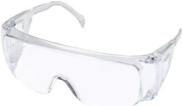 Main image of CONDOR 4VCL9 Safety Glasses, OTG Clear Polycarbonate Lens, Uncoated, 12PK