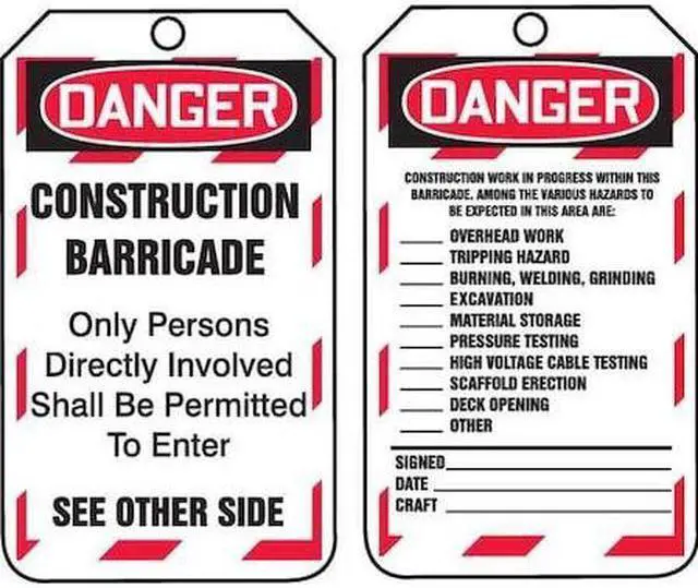 Main image of ACCUFORM TAB102PTP Danger Tag,5-3/4 x 3-1/4,PK25