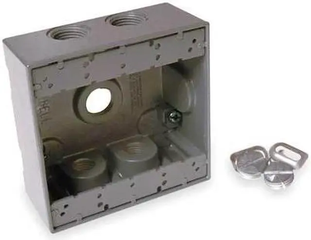 Alt view image 3 of 3 - BELL OUTDOOR 5345-0 Weatherproof Electrical Box, 31 cu in, FSS Box Type, 2