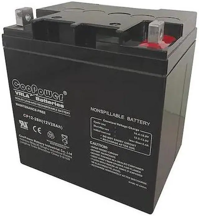 Main image of ZORO SELECT 5EFG1 Battery,Sealed Lead Acid,12V,28Ah,Bolt