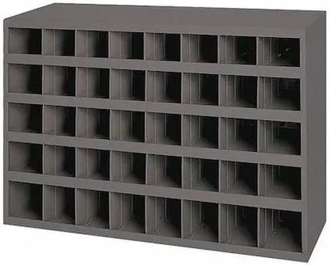 Alt view image 3 of 6 - DURHAM MFG 349-95 Prime Cold Rolled Steel Pigeonhole Bin Unit , 8 1/2 in D x