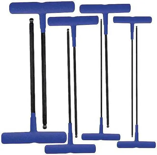 Alt view image 2 of 5 - EKLIND 64808 8 Piece Metric T-Shape Hex Key Set, 64808