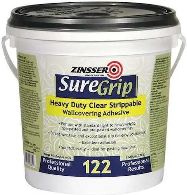 Alt view image 2 of 2 - RUST-OLEUM 02881 Wallcovering Adhesive, 1 gal, Pail, Clear