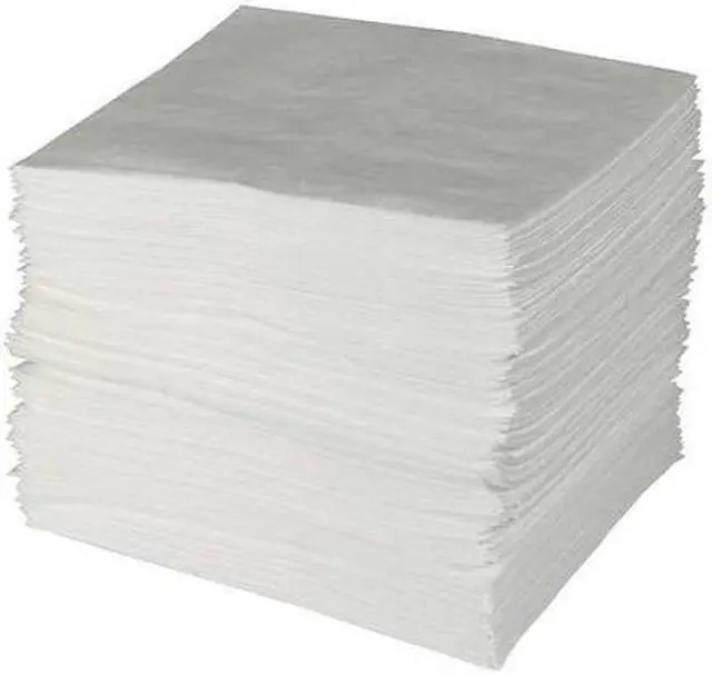 Alt view image 2 of 8 - BRADY ENV50 Sorbent Pad, 50 gal, 30 in x 30 in, Oil, White, 50 PK