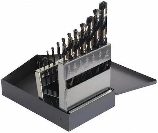 Main image of CLE-LINE C18124 15PC 135 Degree Heavy-Duty Jobber Dril Set Cle-Line 1878 Black