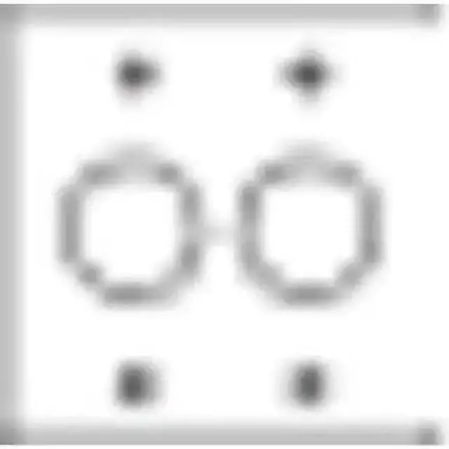 Alt view image 3 of 3 - HUBBELL KILLARK 2FR 2 -Gang Horizontal or Vertical Weatherproof Cover, 4-14/25"