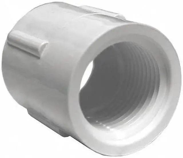 Main image of ZORO SELECT 430007 PVC Coupling, FNPT x FNPT, 3/4 in Pipe Size