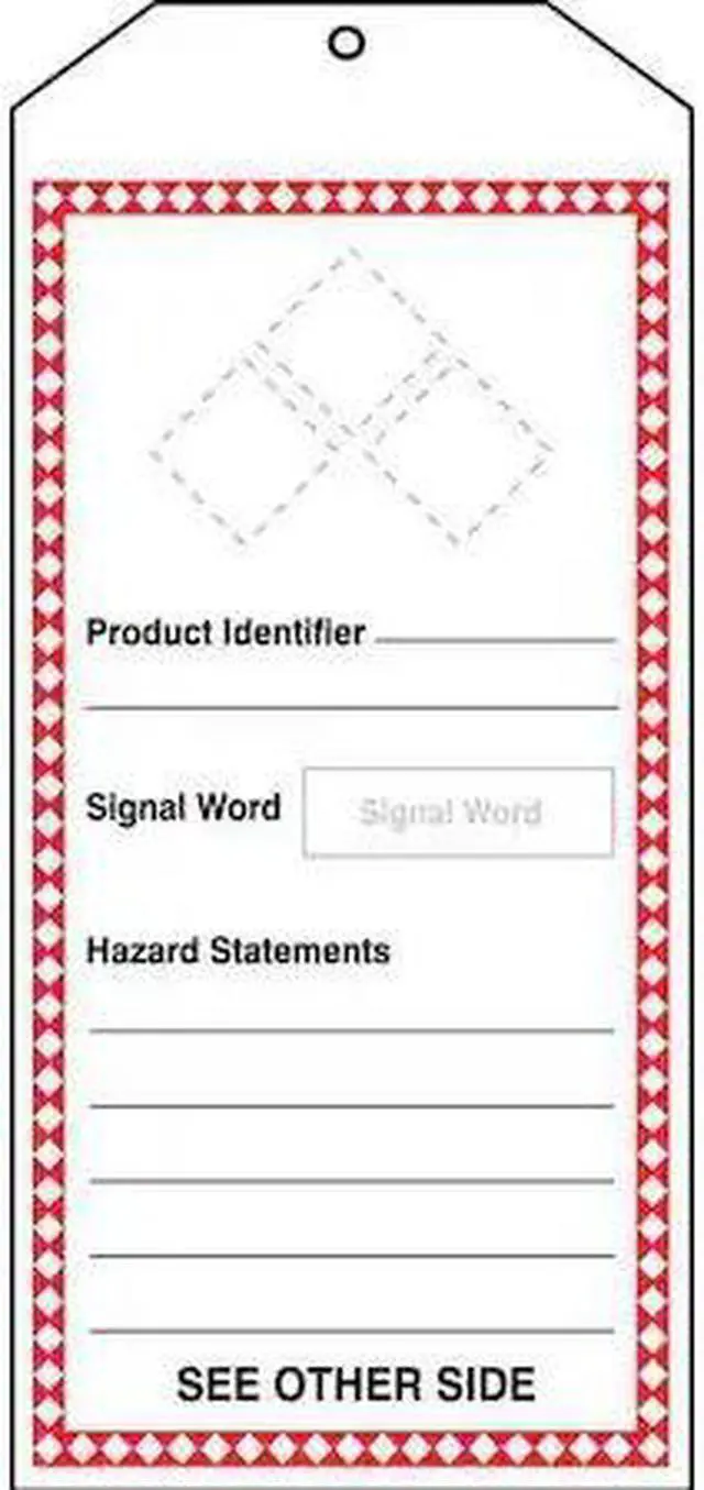Alt view image 2 of 4 - Accuform GHS Tags, Product Identifier  Cardstock Includes Labels THS401CTM