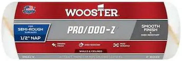 Alt view image 5 of 7 - WOOSTER RR643-9 9" Paint Roller Cover, 1/2" Nap, Woven Fabric