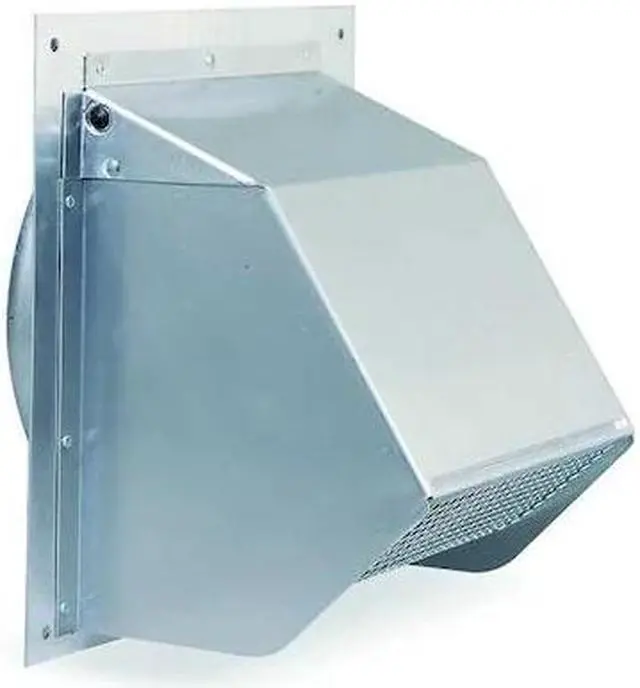 Alt view image 2 of 5 - Cap Wall Rnd Duct 6 In Plstc LAMBRO INDUSTRIES Range Hood Accessories 351G Gray