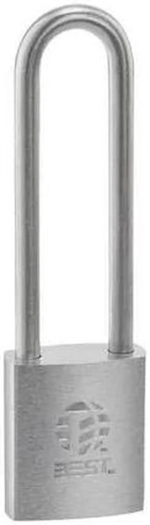 Alt view image 2 of 2 - BEST 11B780L Padlock,4" Shackle H,Brass Shackle