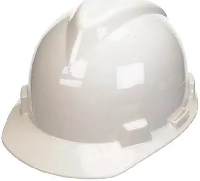 Alt view image 5 of 6 - MSA 477477 Hard Hat,FrtBrim,Slotted,4Rtcht,White