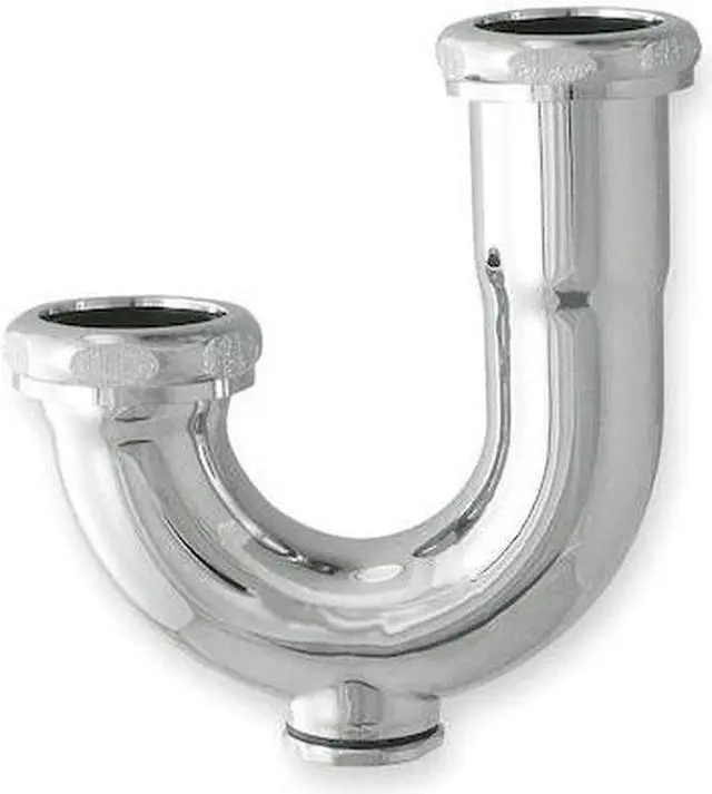 Main image of ZORO SELECT 1PNK6 1-1/4 Dia, Brass, Chrome/Brass, Lavatory With Clean Out,