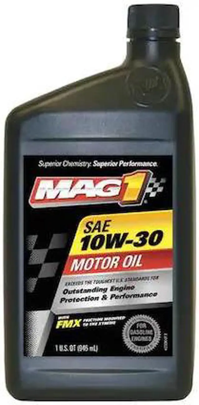 Alt view image 2 of 2 - Mag 1 Conventional Engine Oil, 1 qt. Bottle, SAE Grade: 10W-30, Amber MAG61648