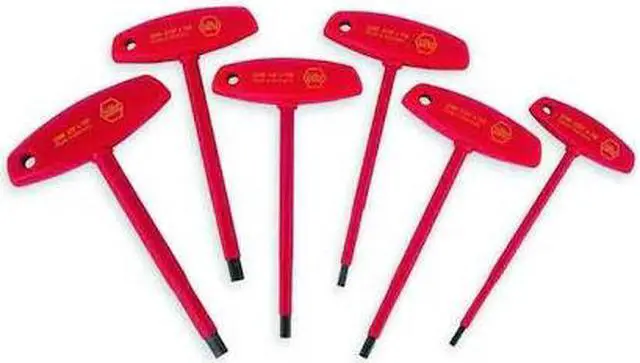 Alt view image 5 of 6 - WIHA 33490 6 Piece SAE T-Shape Hex Key Set, 33490