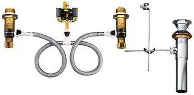 Alt view image 6 of 7 - Moen 9000 M-Pact Widespread Lavatory Rough-in Valve with Drain Assembly