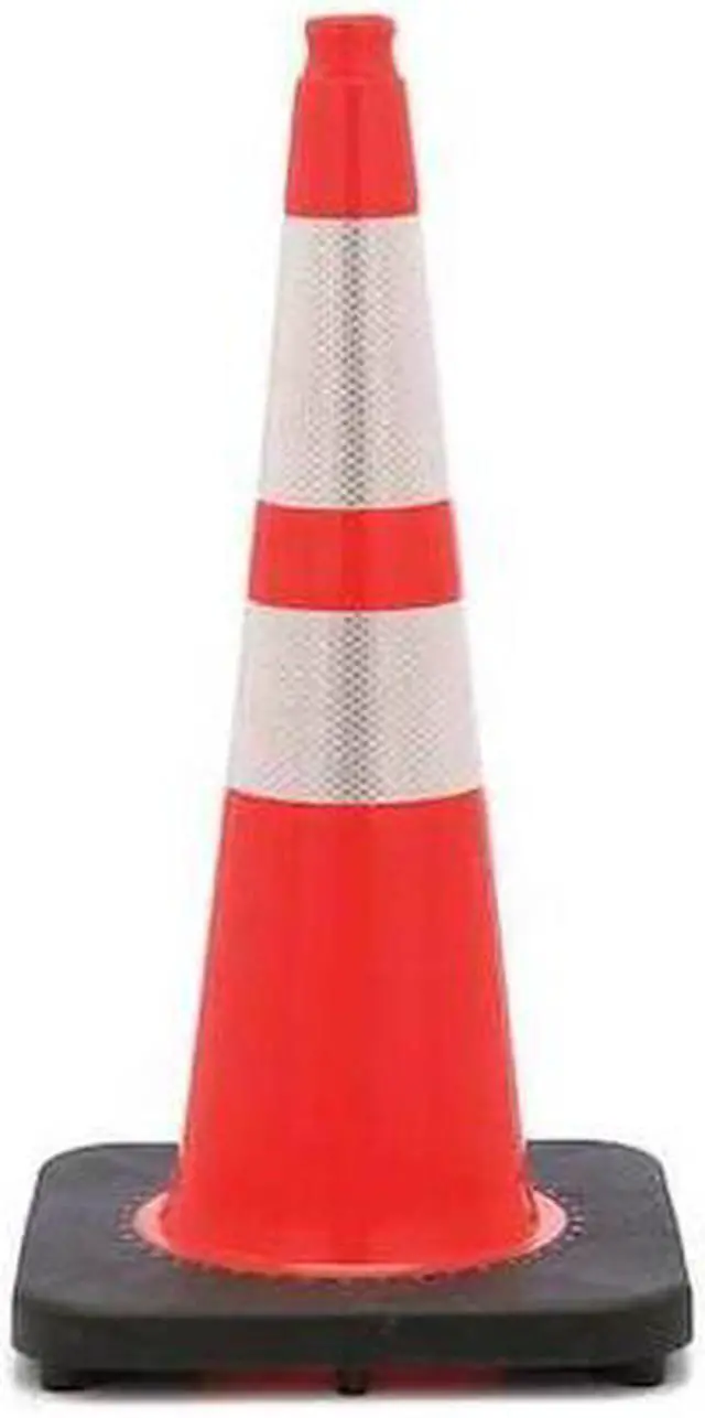 Main image of ZORO SELECT RS70045SR3M64 Traffic Cone, PVC, High-Intensity Prismatic, 28 in