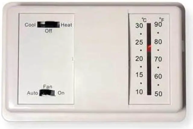 Alt view image 2 of 2 - DAYTON 4PU47 Low Voltage Thermostat , Hardwired , 20/30VAC