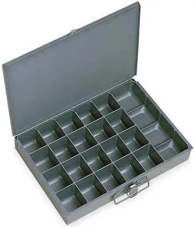 Alt view image 2 of 6 - DURHAM MFG 204-95-D940 Steel, 21 compartments, 9 7/8 in D x 2 1/8 in H x 13 5/8