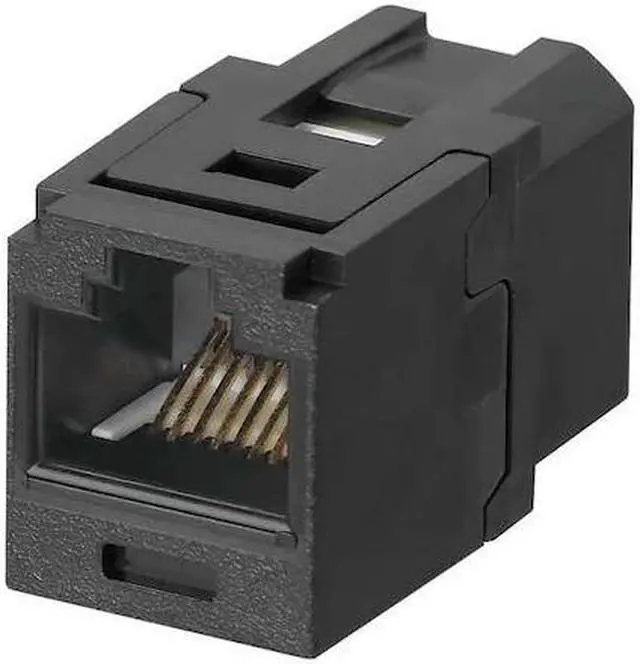 Alt view image 9 of 9 - Panduit Coupler Module,RJ45,Cat6,Black  CC688BL