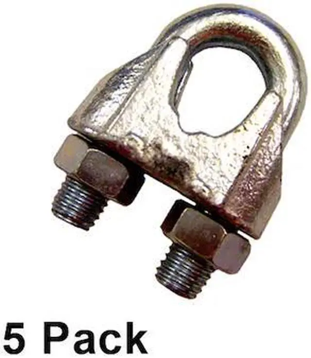 Main image of US CARGO CONTROL MWRC1-5PK 1" Zinc Plated Malleable Wire Rope Clip (5 pack)