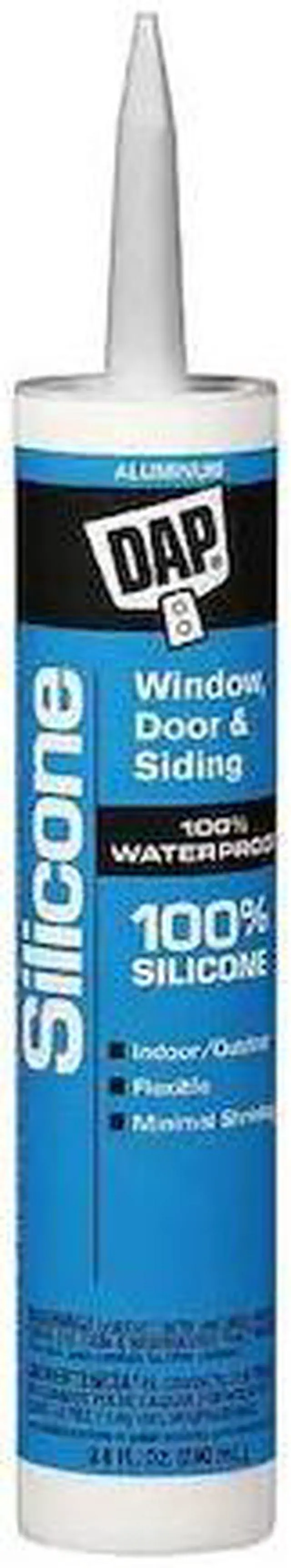 Alt view image 4 of 5 - DAP 08643 100% Silicone Window & Door Sealant, Aluminum, 9.8 oz.