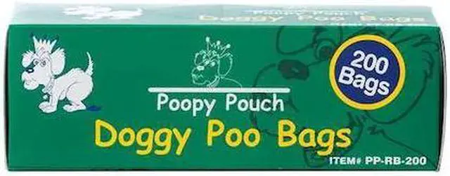Alt view image 2 of 2 - POOPY POUCH PP-RB-200 Unscented 3/4 gal Pet Waste Bags, Green, 2000 Bags,PK10