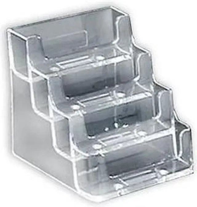 Main image of AZAR DISPLAYS 252004 Four-tier Business/Gift Card Holder. Inside Dimension: