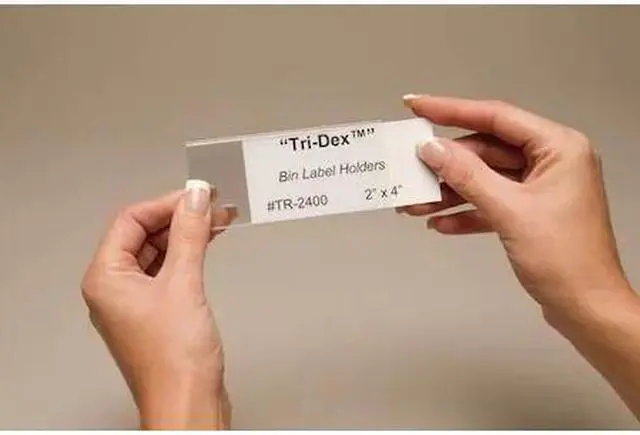 Main image of TRI-DEX TR-2400 Tri Dex Label Holder, 2in.x 4in.,PK25