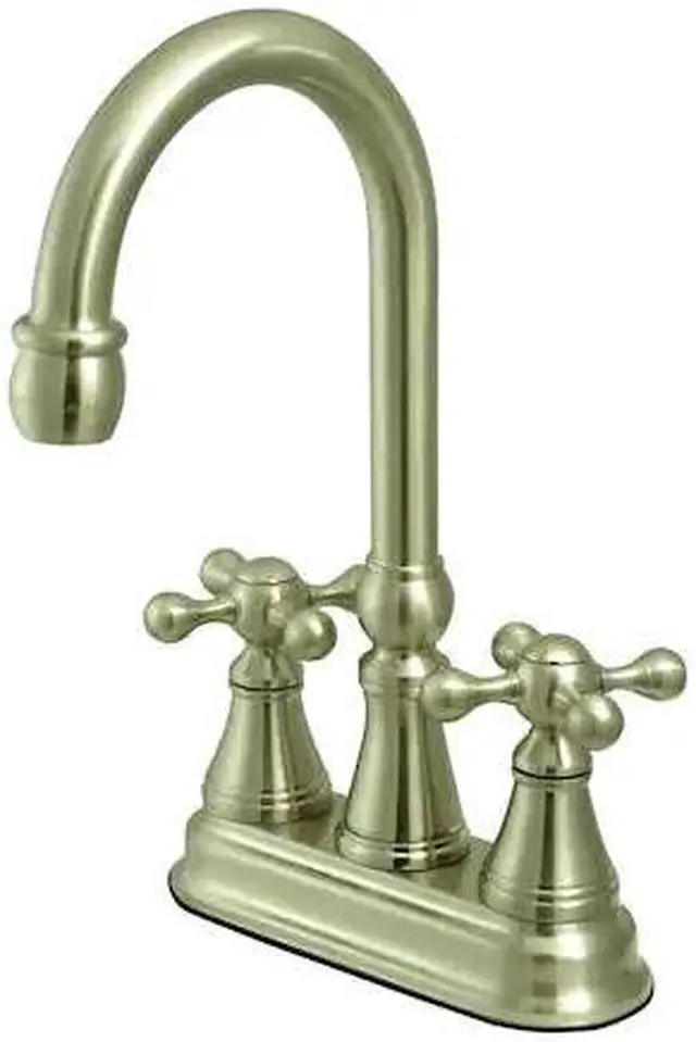 Alt view image 2 of 2 - Kingston Brass KS2498KX Governor Bar Faucet Without Pop-Up, Brushed Nickel